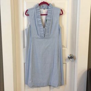 Lilly Pulitzer blue seersucker dress BNWT